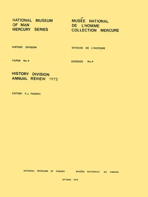 cover image of History Division Annual Review, 1973